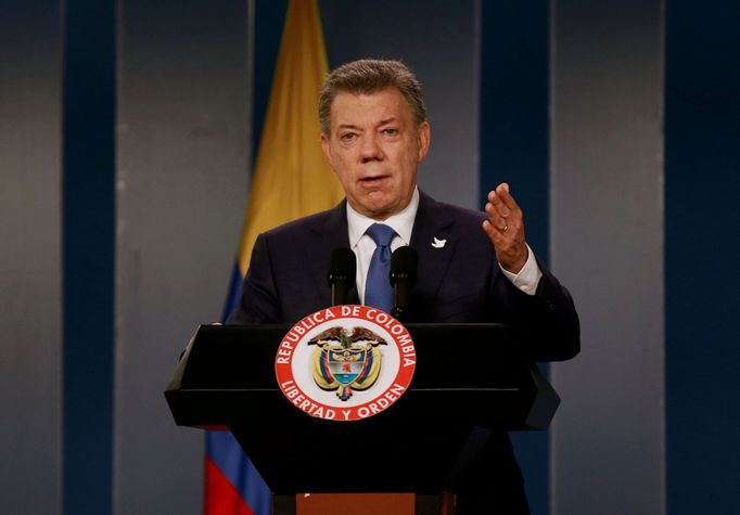 Kolumbijský prezident Juan Manuel Santos.