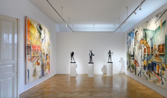 Snímek z výstavy děl Martina Krajce ve Ville Pellé.