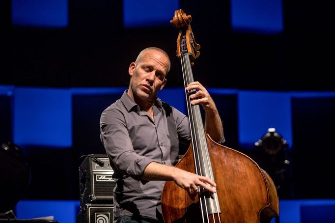 Izraelský basista Avishai Cohen na koncertu v pražském Foru Karlín v roce 2019.