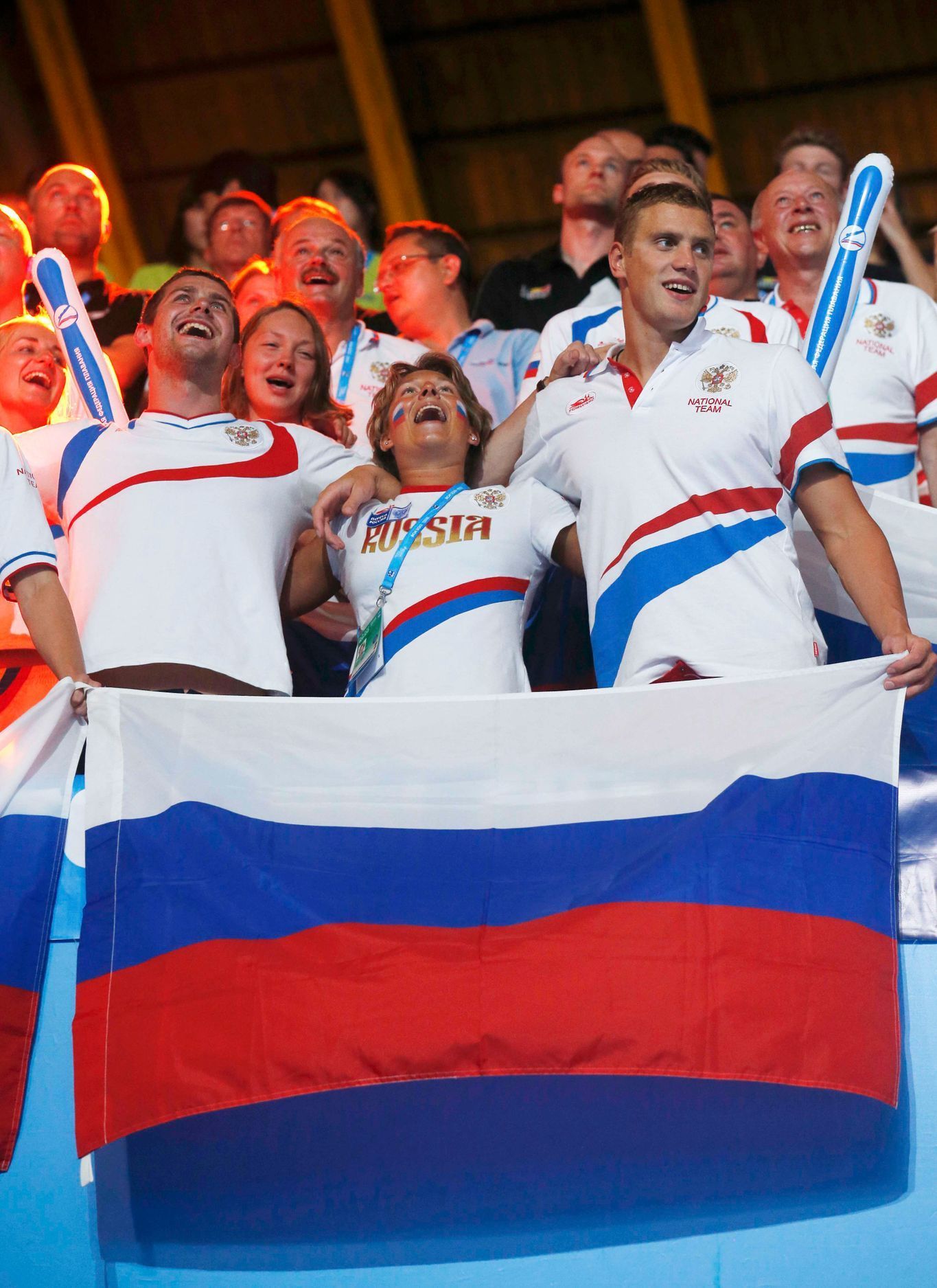MS v plavání Barcelona 2013: fanoušci Ruska