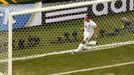 England's Phil Jagielka saves the ball during the 2014 World Cup Group D soccer match between England and Italy at the Amazonia arena in Manaus June 14, 2014. REUTERS/Fra