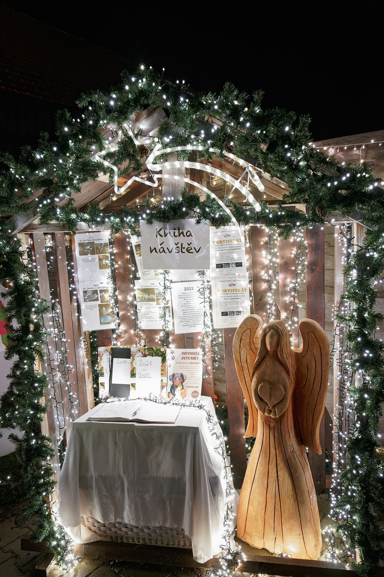 Vánočně osvětlený rodinný dům zapsaný do České knihy rekordů, Libišany