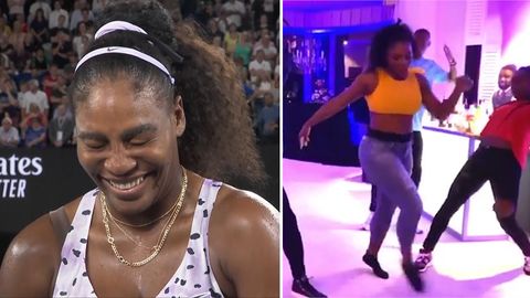 Na sítě uniklo video, kde Serena Williams tančí. Promítalo se i na Australian Open