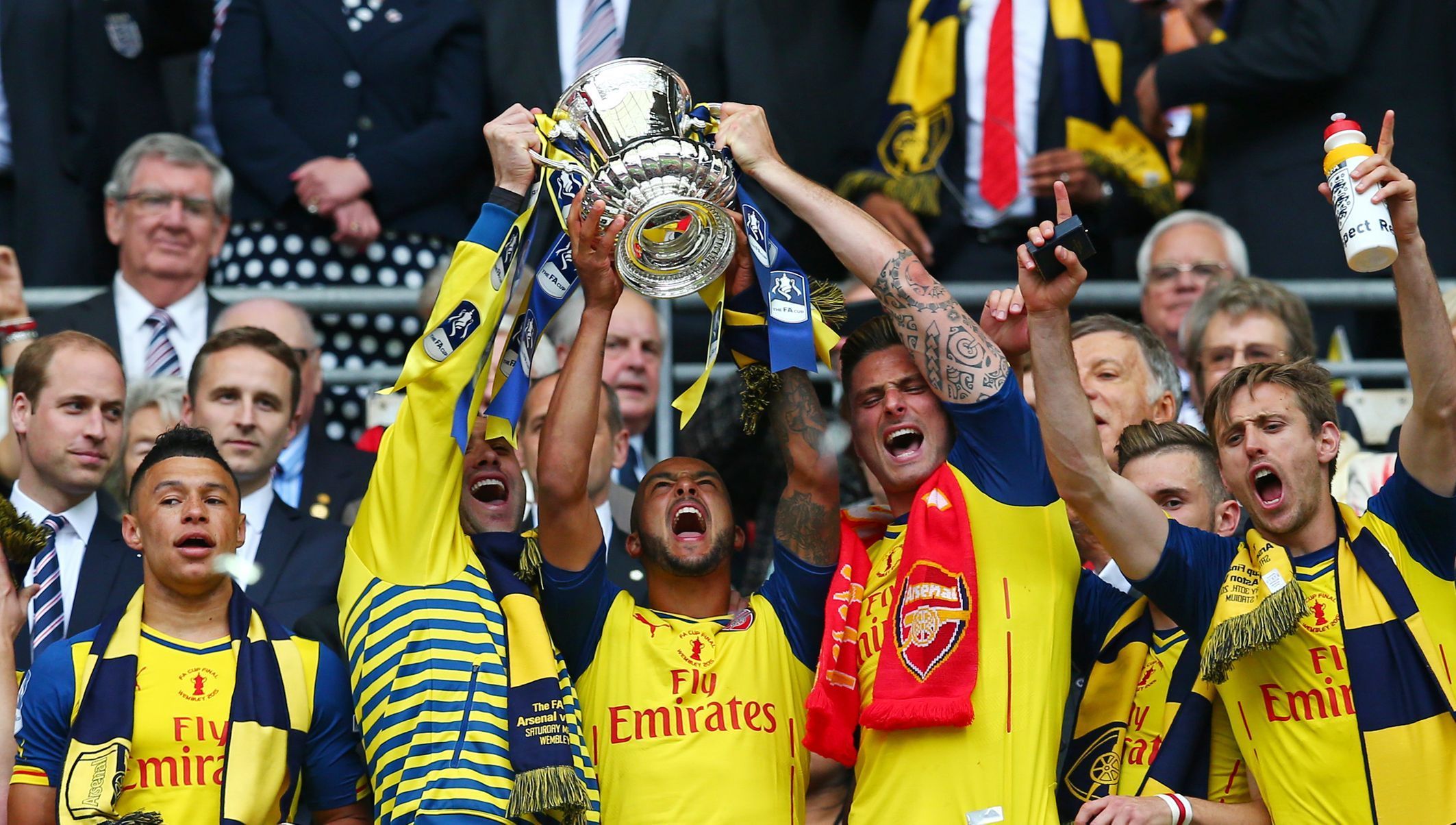 Arsenal oslavuje FA Cup