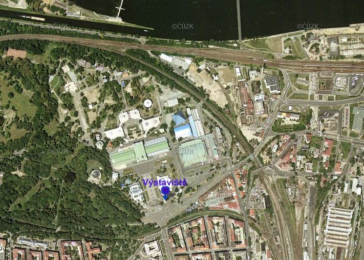 Výstaviště - mapa