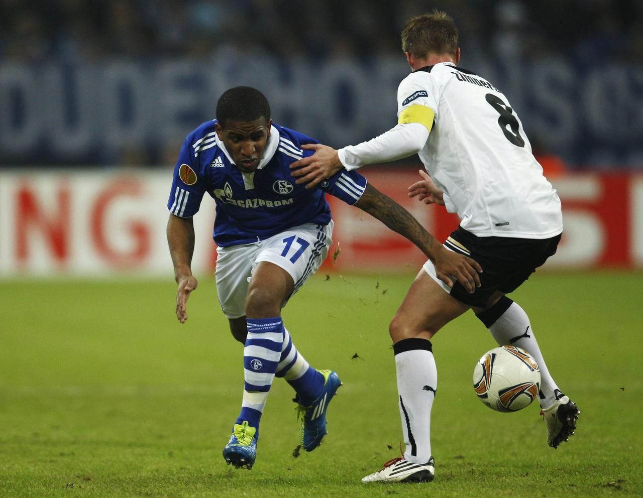 Schalke - Plzeň (Jefferson Farfan, David Limberský)