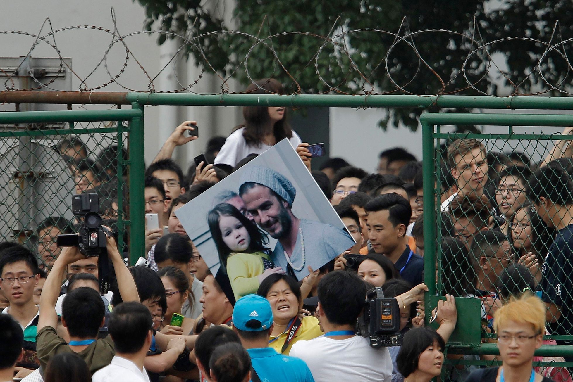Fanoušci Davida Beckhama v Šanghaji