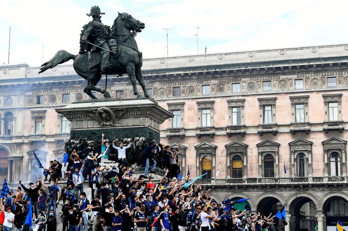 Takto slavili fanoušci Interu Milán scudetto, titul v italské Serii A