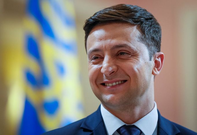 Ukrajinský komik a kandidát na prezidenta Volodymyr Zelenskyj