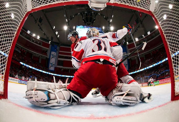 Eric Staal a Ondřej Pavelec