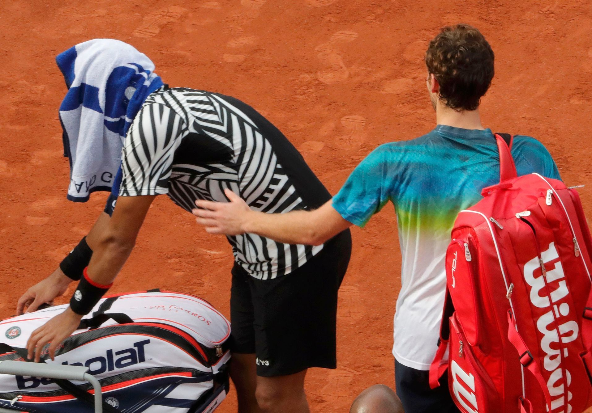 Ernests Gulbis a Jo-Wilfried Tsonga na French Open 2016