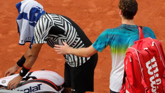 Ernests Gulbis a Jo-Wilfried Tsonga na French Open 2016