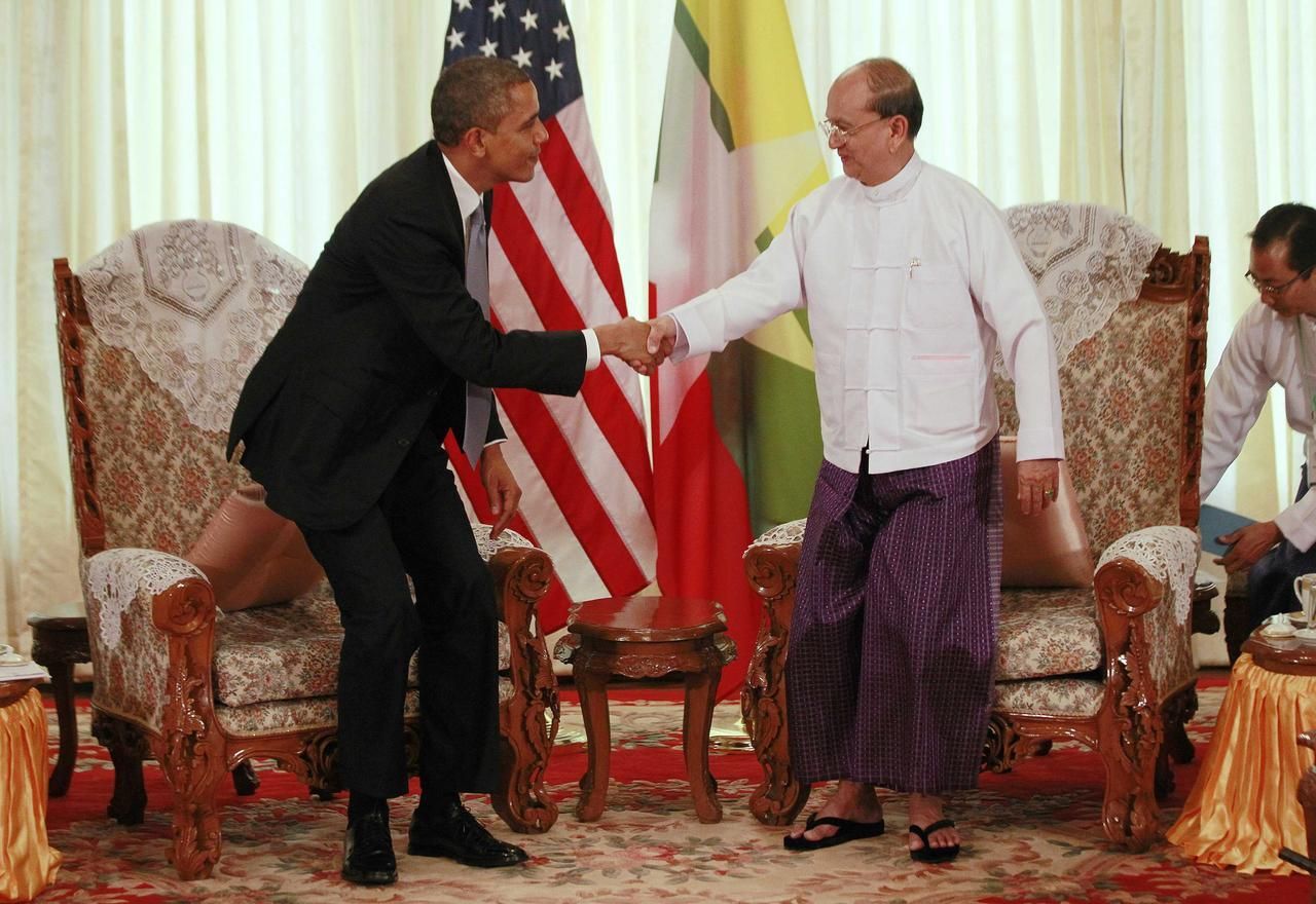 Obama v Barmě