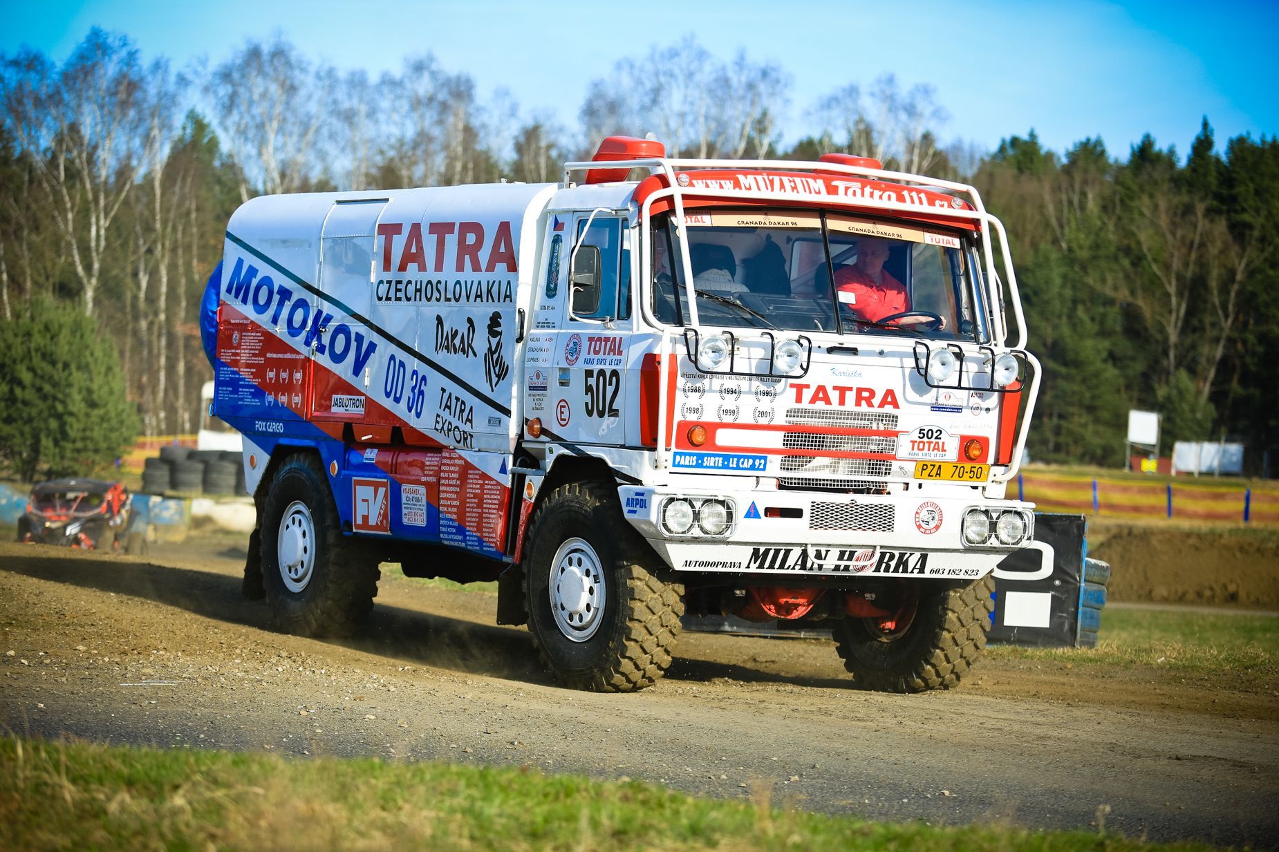 Dakar setkání v Sosnové 2017: historická Tatra
