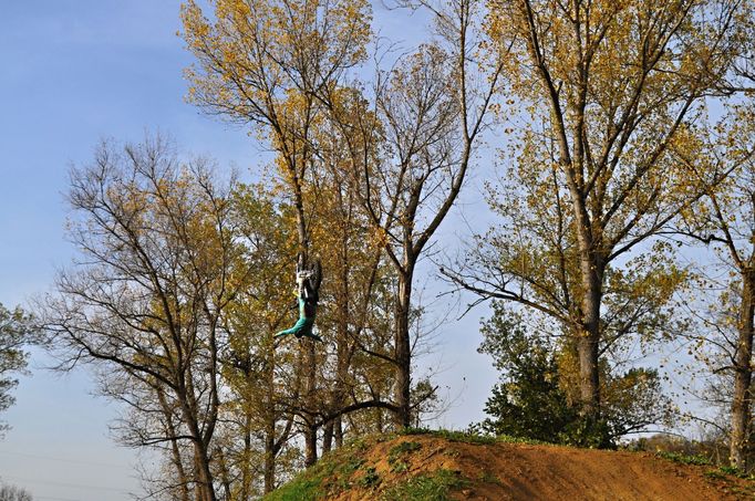 Filip Podmol trénuje na FMX Gladiator Games