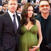 Brad Pitt, Angelina Jolie, Bono