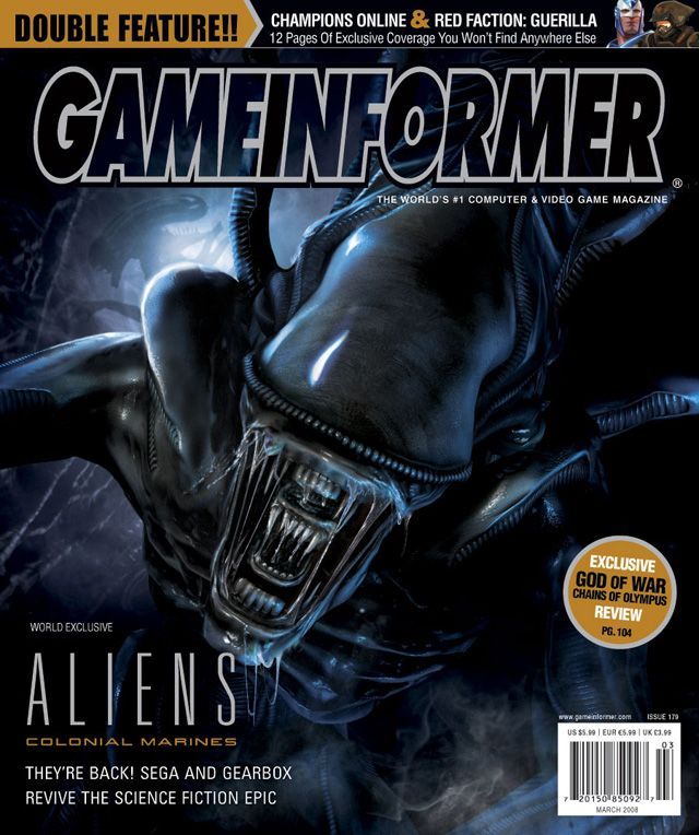 Aliens: Colonial Marines - obálka časopisu GameInformer