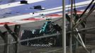 Havárie Lance Strolla v Aston Martinu v kvalifikaci na VC Singapuru F1 2023