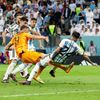 Wout Weghorst dává gól ve čtvrtfinále MS 2022 Nizozemsko - Argentina