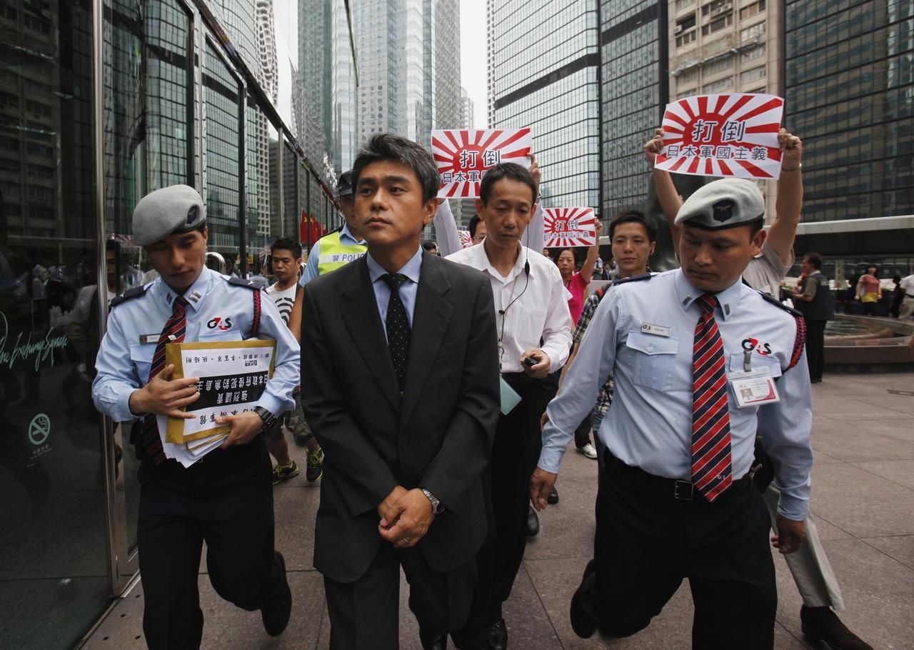 Demonstrace v Číně a Japonsku