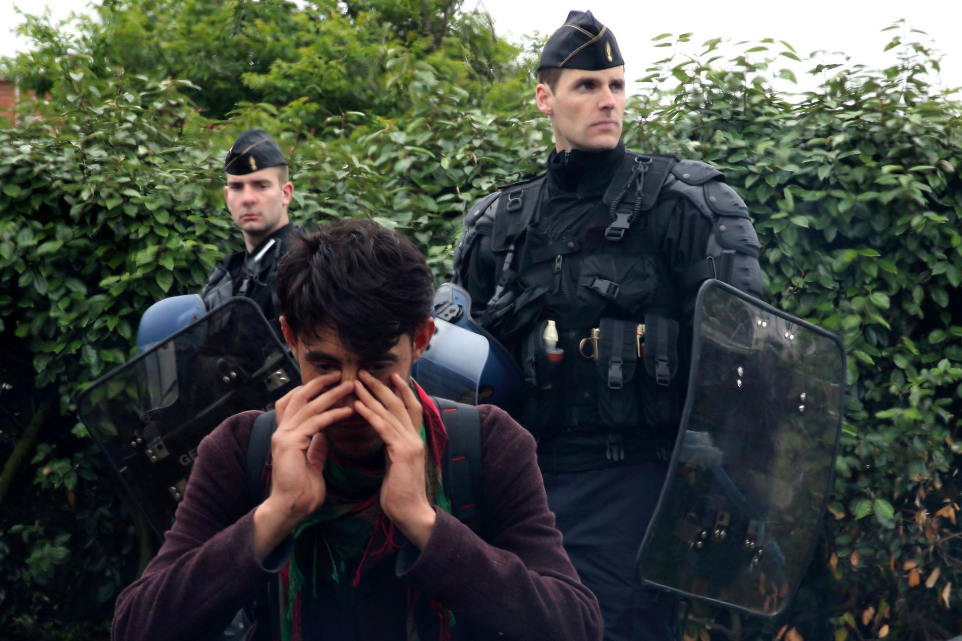 Afghánský imigrant v Calais