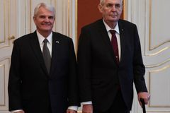 Na Hradě máte dveře vždy otevřené, řekl Zeman americkému velvyslanci