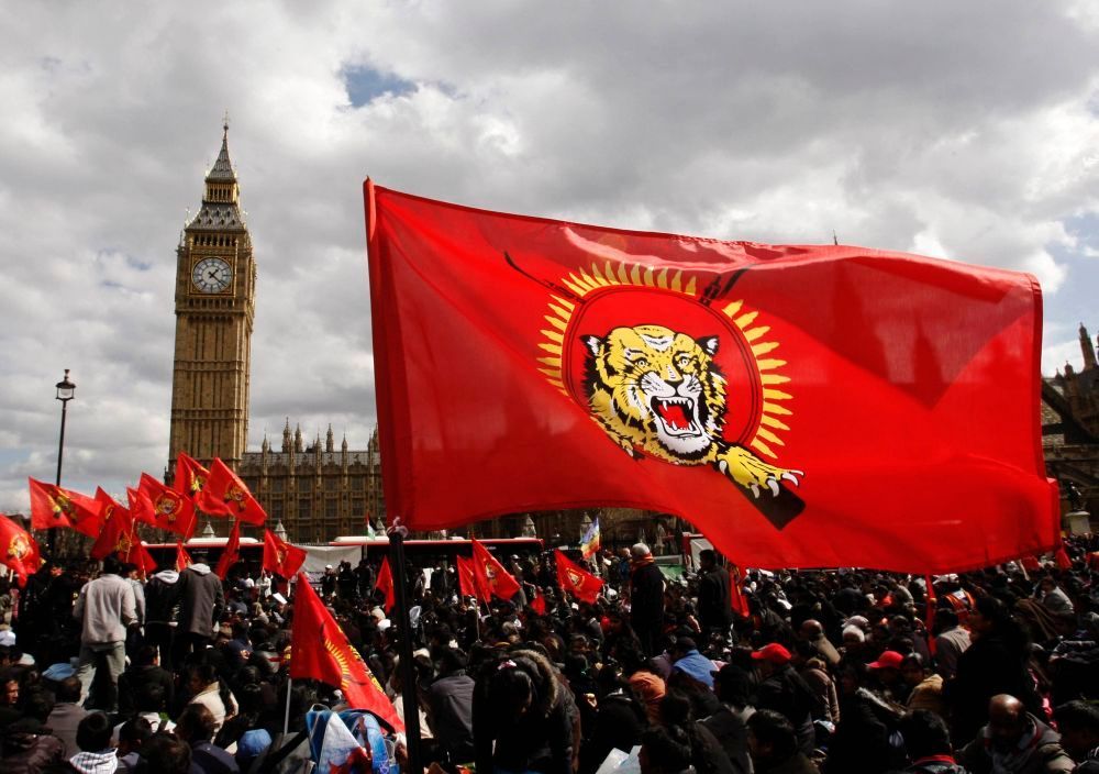 Protest Tamilů v Londýně