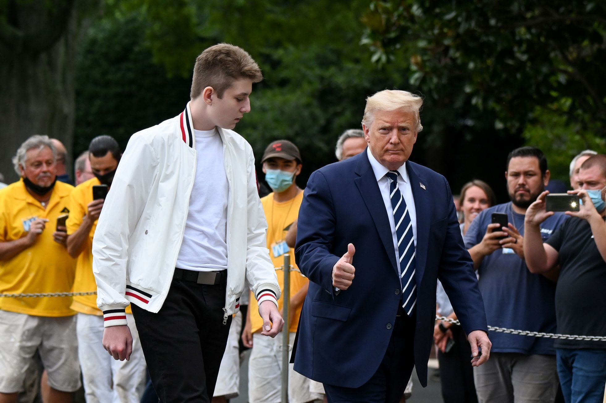 Donald Trump se synem Baronem