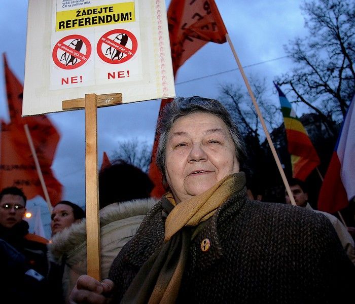 Protestní akce proti americké radarové základně