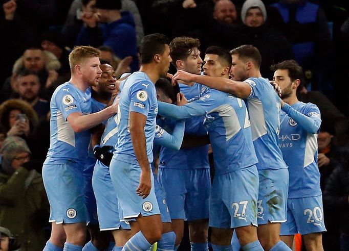 Manchester City se raduje z branky Mahríze