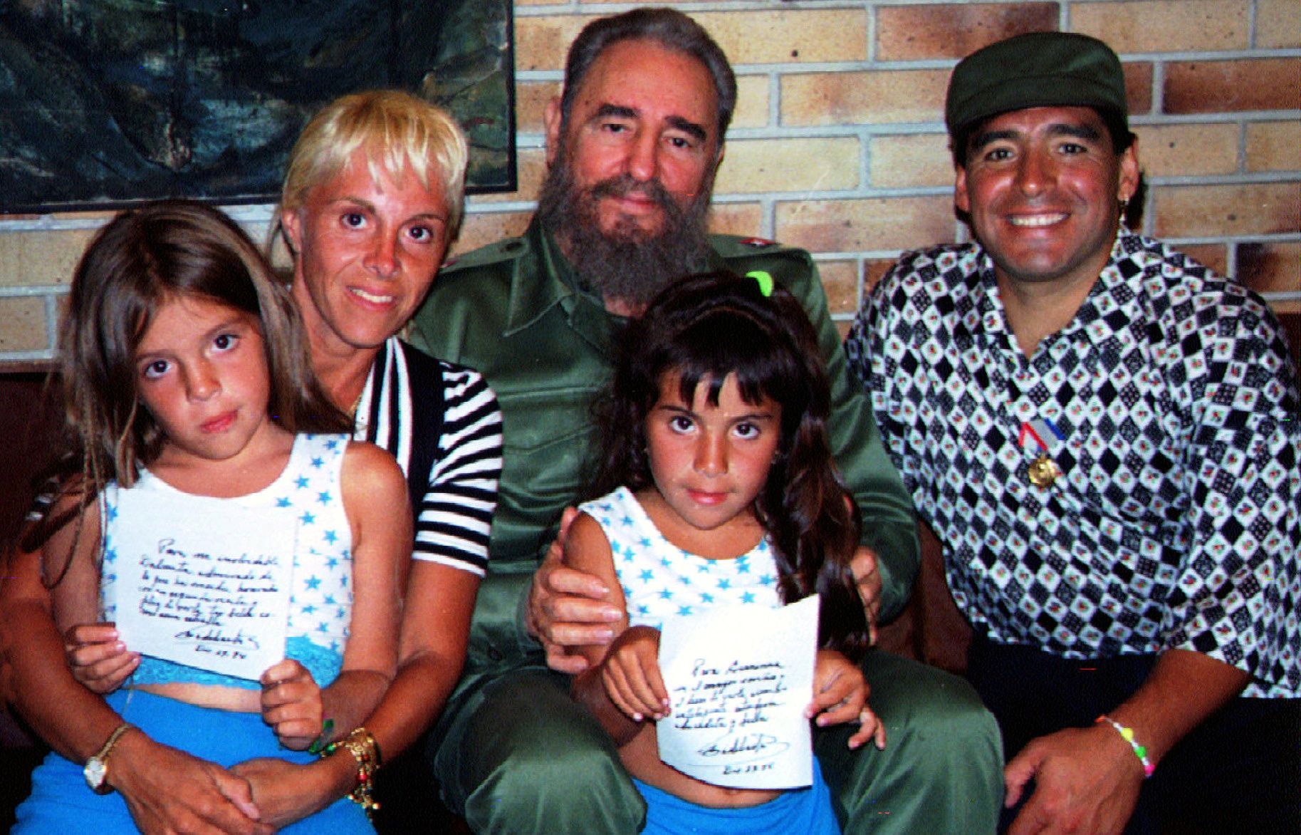 fotbal, Diego Maradona, Fidel Castro, manželka, děti