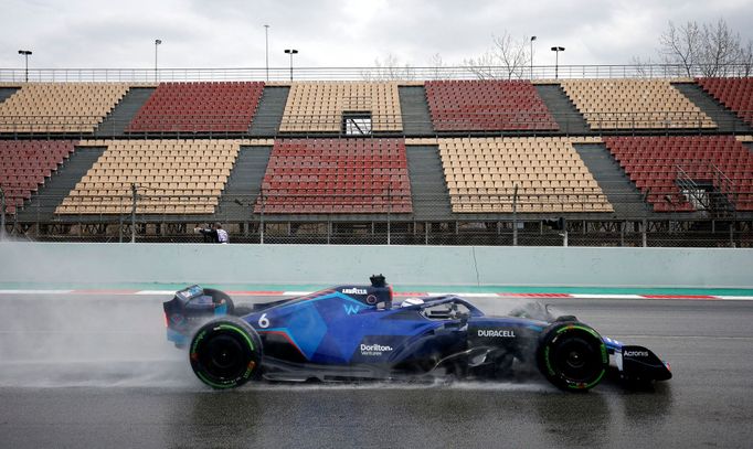 Testy F1 v Barceloně 2022: Nicholas Latifi, Williams