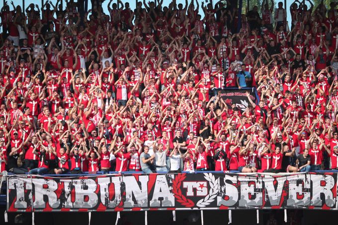EPL, Sparta–Slavia: fanoušci Slavie.