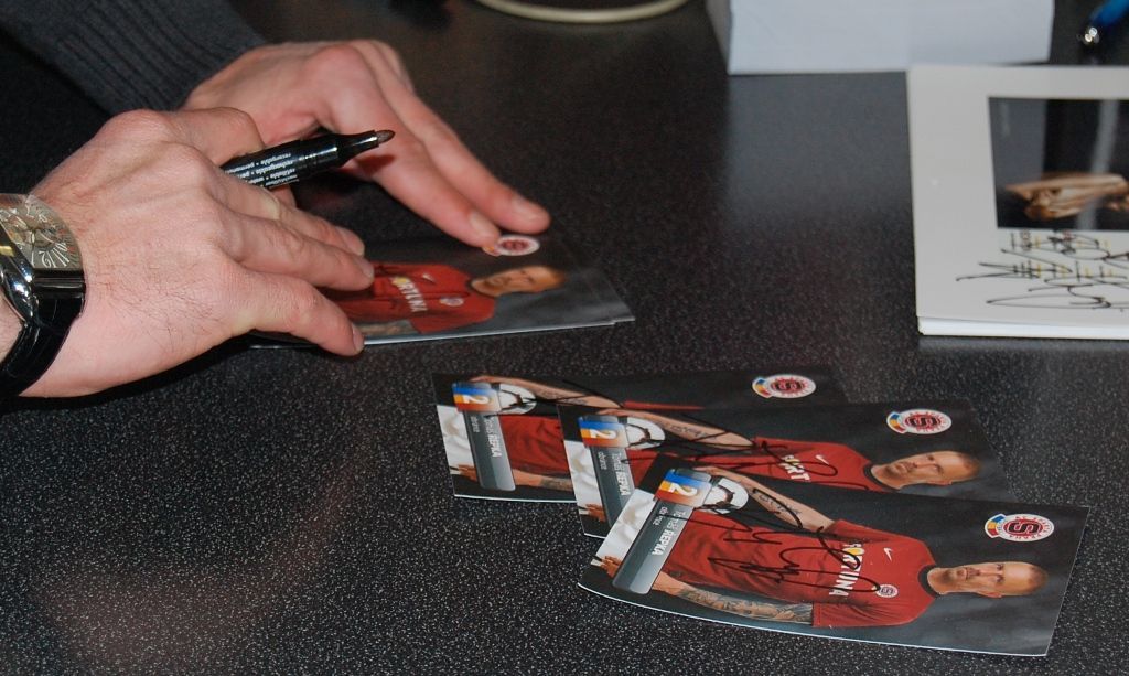 Řepkova autogramiáda na Spartě