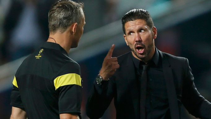 Kouč Atlétika Madrid Diego Simeone ve finále Ligy mistrů