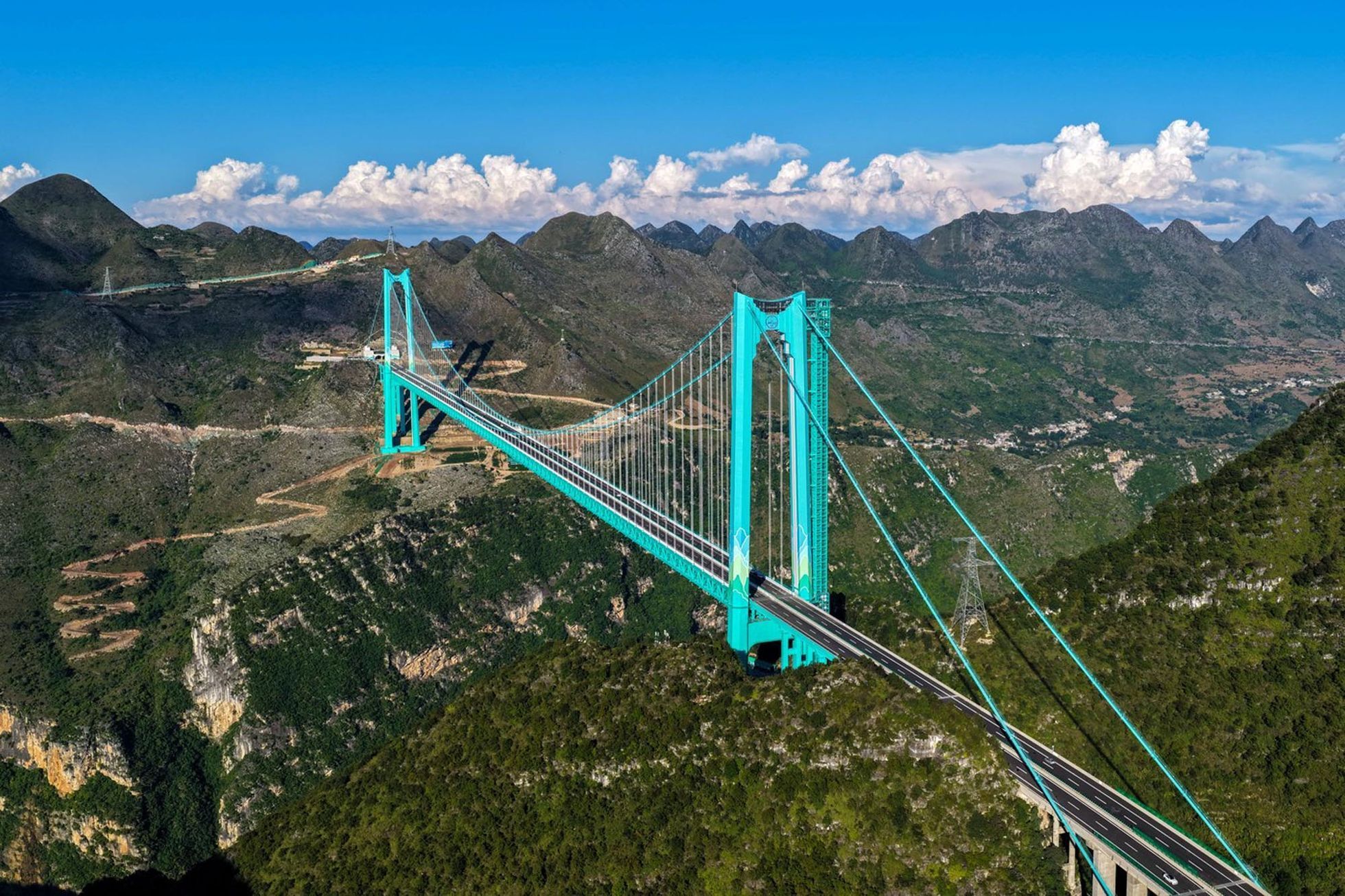 Čína, most, technika, Grand Canyon Bridge