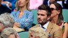 Fanoušci v semifinále Wimbledonu 2019: David Beckham