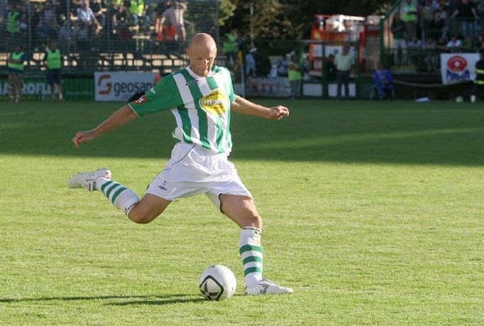 Opora Bohemians 1905 Karel Rada byl nakonec vyhlášen nejlepším hráčem utkání.