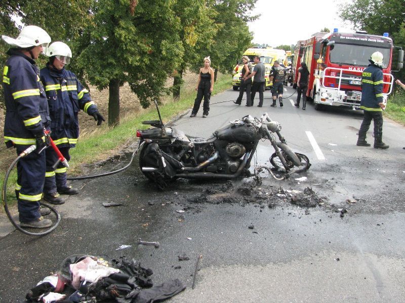 Harley se srazil s autem autoškoly