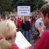 Demonstration at the Chinese embassy in Prague IV