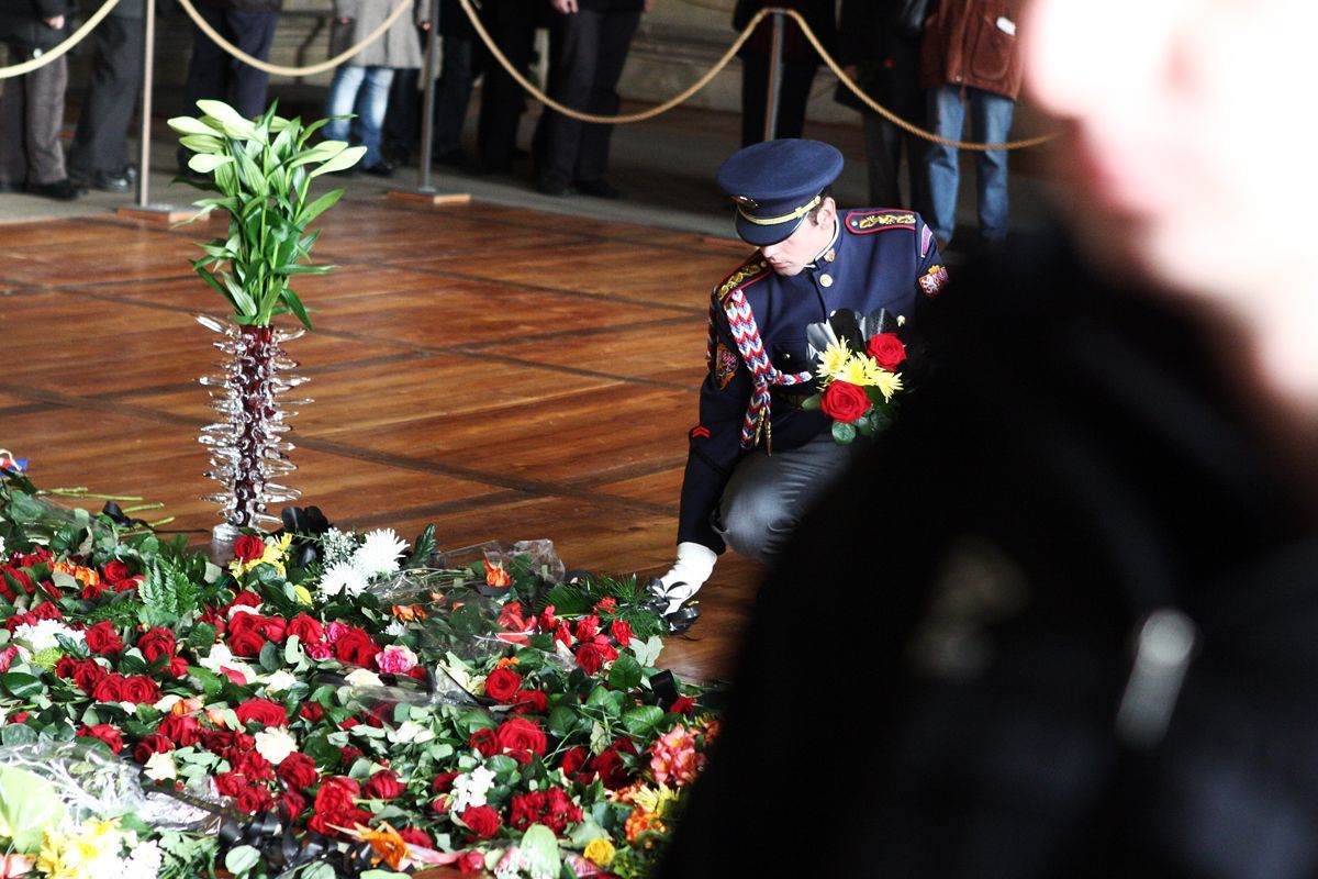 Rozloučení s Václavem Havlem ve Vladislavském sále