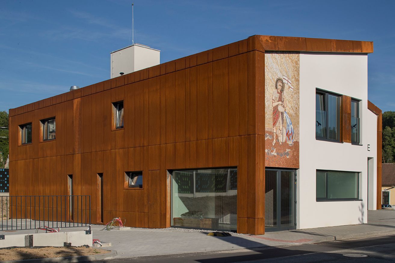 hasičská stanice, architektura, stavba, hasiči