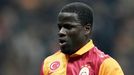 Galatasaray - Real Madrid: Emmanuel Eboue slaví gól na 1:1