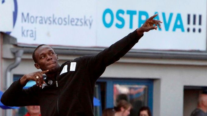 Tak Usain Bolt zdravil Ostravu