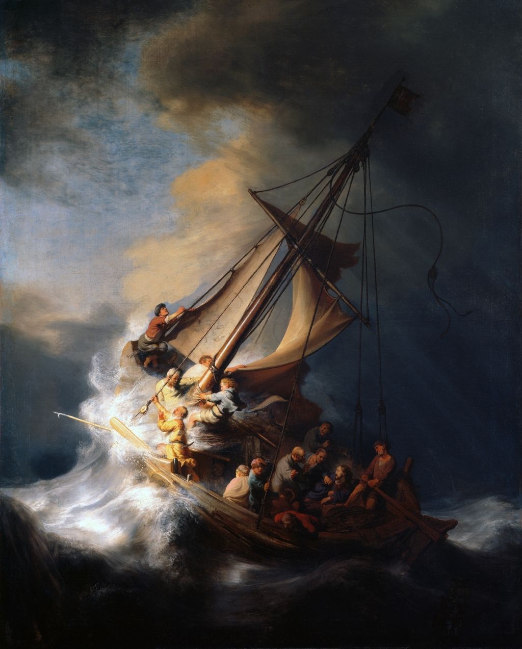 Rembrandt: Bouře v Galilejském moři