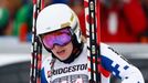 Ester Ledecká při Super-G v Ga-Pa 2016