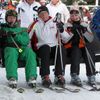Václav Klaus lyžuje ve Špindlerově Mlýně