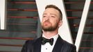 Justin Timberlake arrives at the Vanity Fair Oscar Party in Beverly Hills