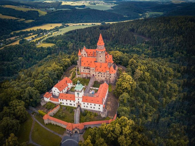 Hrad Bouzov v Olomouckém kraji.