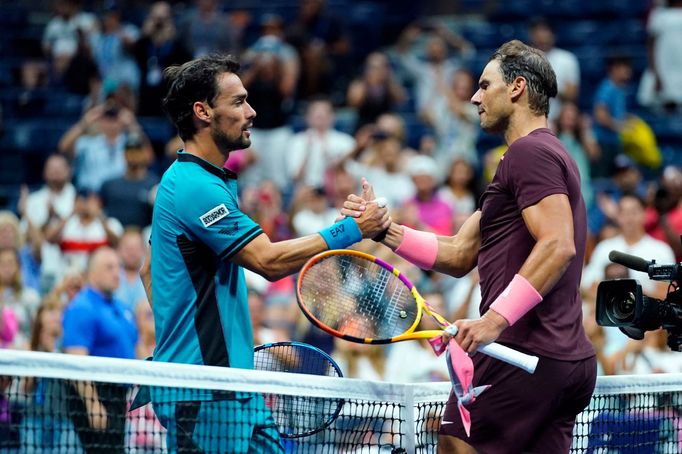 US Open 2022, 4. den (Fognini, Nadal)